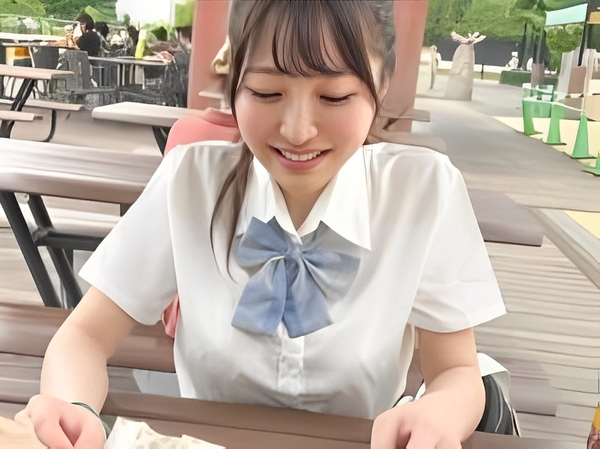 【禁断の制服デート】『ダメだよ…』バイト先の未成年に手出しちゃった！制服の下は発育途中のエロボディ♡ キツマンにデカチン挿入で喘ぎまくり！