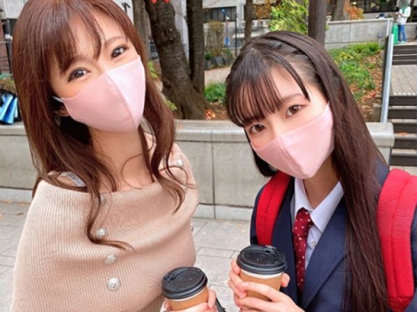 【年の差姉妹ナンパ】28歳人妻姉と18歳JK妹をゲット！姉はチンポ大好き淫乱モードでイケメンに夢中♥ 妹は初々しくも大胆に…街中でエッチな大冒険！
